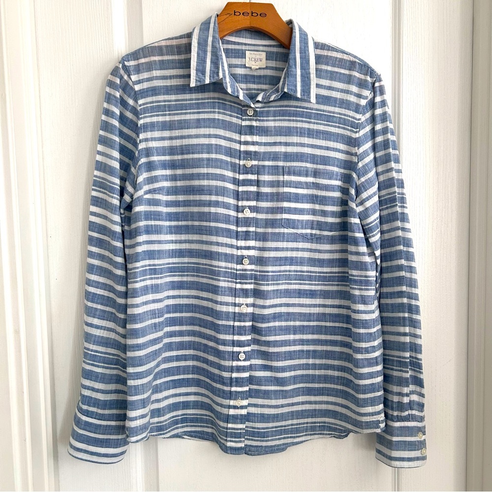 J Crew Striped Shirt Size Medium